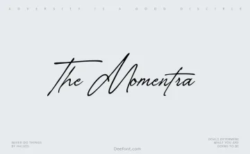 The Momentra Font