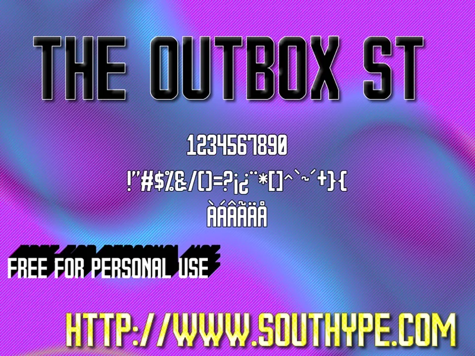 The Outbox St Font