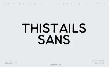Thistails Sans Font