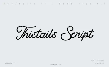 Thistails Script Font