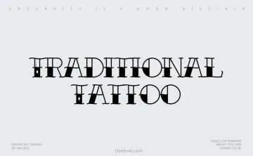 Traditional Tattoo Font