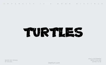 Turtles Font