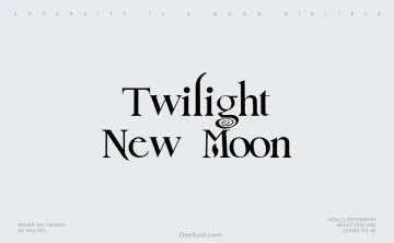 Twilight New Moon Font