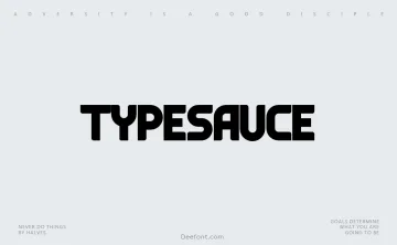 Typesauce Font