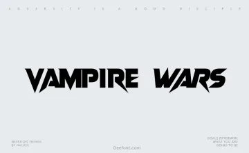 Vampire Wars Font