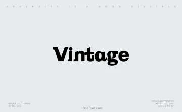 Vintage Font
