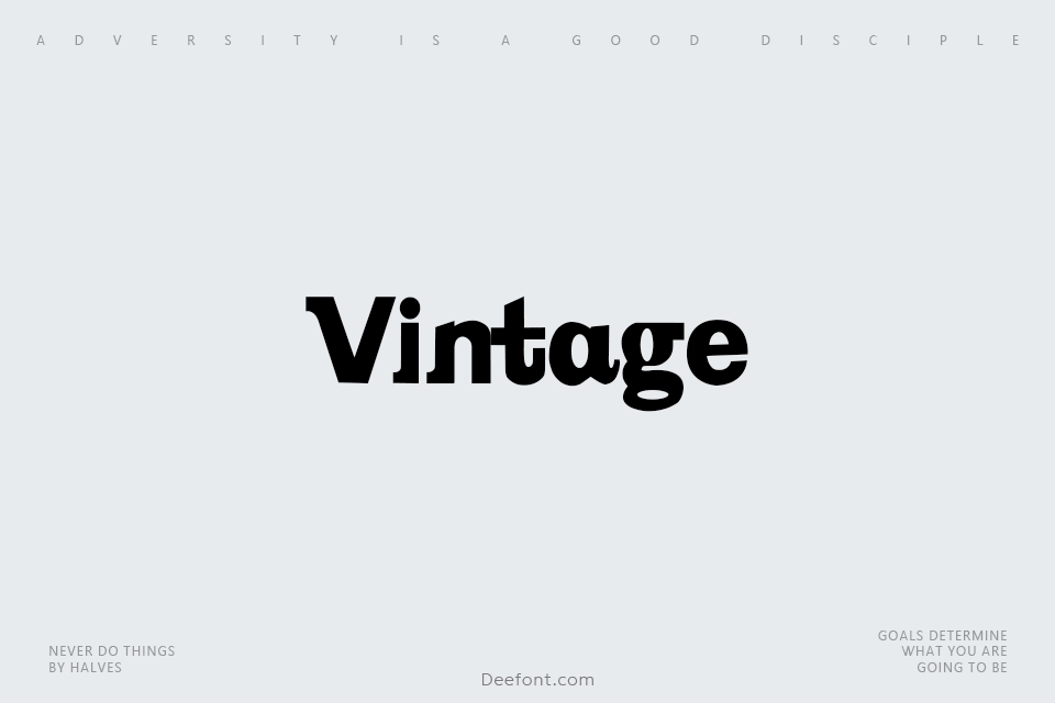 Vintage Font