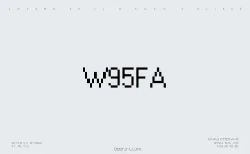 W95FA Font