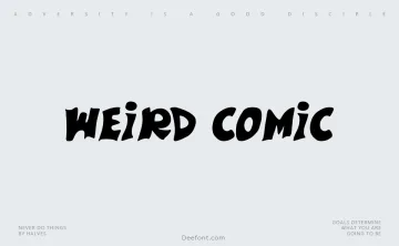 Weird Comic Font