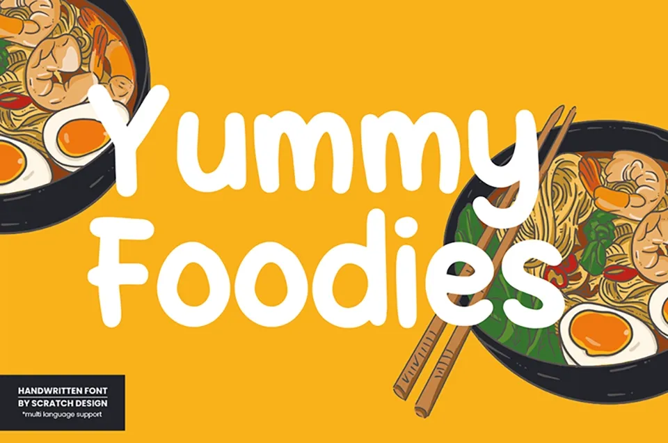 Yummy Foodies Font
