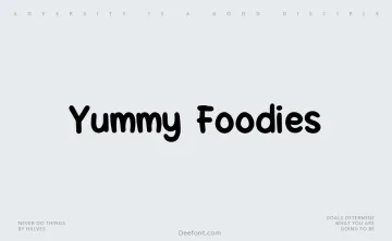 Yummy Foodies Font