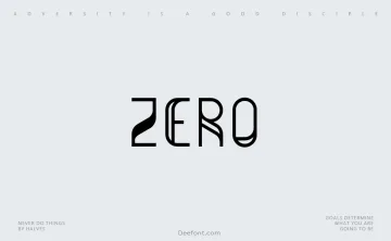 Zero Font
