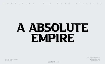A Absolute Empire Font