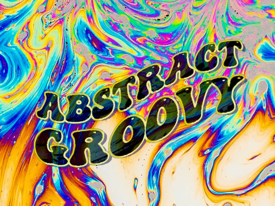 a Abstract Groovy Font