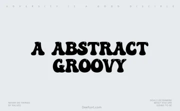 a Abstract Groovy Font