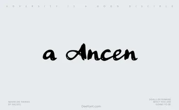 a Ancen Font