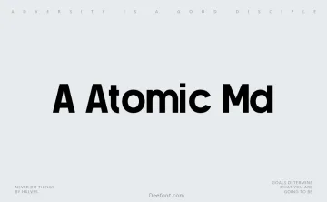 A Atomic Md Font