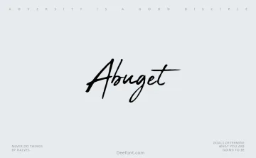 Abuget Font