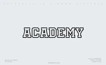 Academy Font