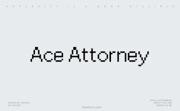 Ace Attorney Font