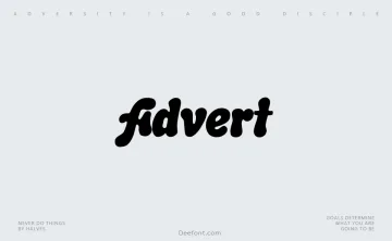 Advert Font