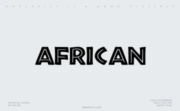 African Font