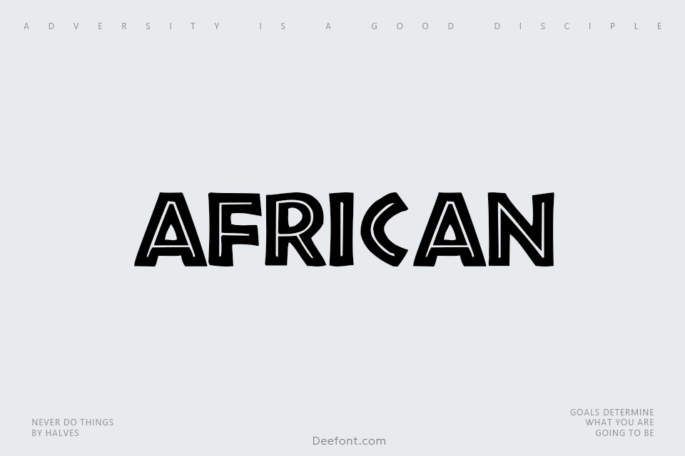 African Font