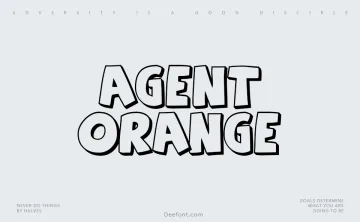 Agent Orange Font
