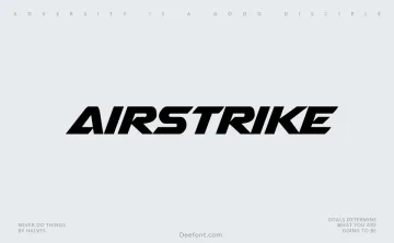Airstrike Font