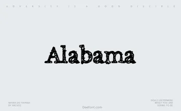 Alabama Font