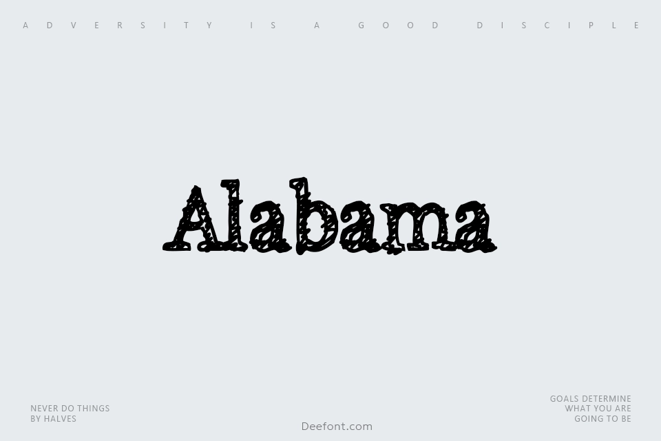 Alabama Font
