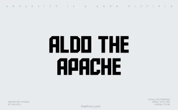 Aldo the Apache Font