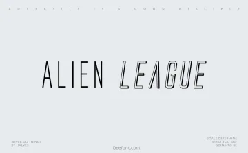 Alien League Font