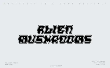 Alien Mushrooms Font
