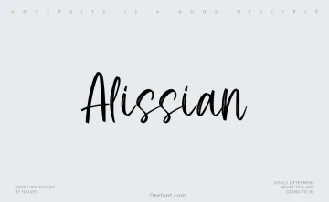 Alissian Font