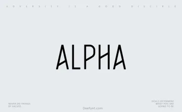 Alpha Font