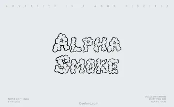 Alpha Smoke Font