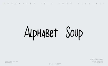 Alphabet Soup Font