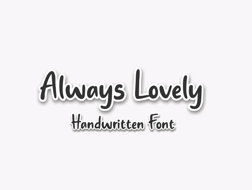 Always Lovely Font