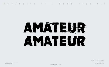 Amateur Font