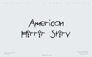 American Horror Story Font