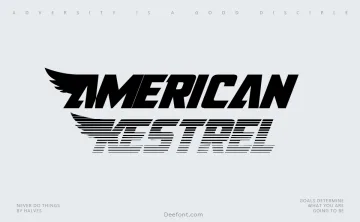 American Kestrel Font