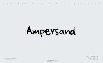 Ampersand Font
