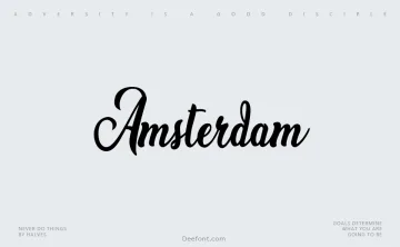 Amsterdam Typeface