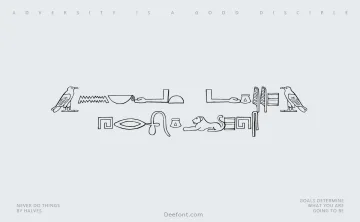 Ancient Egyptian Hieroglyphs Font