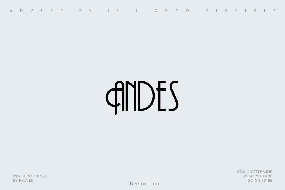 Andes Font