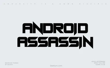 Android Assassin Font