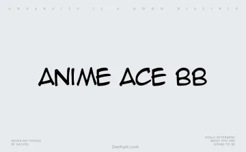Anime Ace BB Font