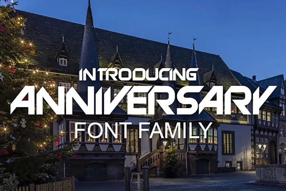 Anniversary Font
