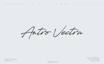 Antro Vectra Font